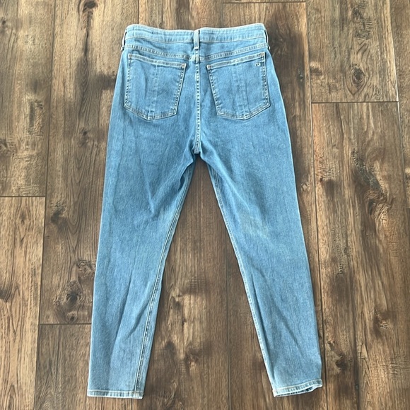 Rag & Bone Nina High Rise Ankle Skinny Jeans Denim Button Fly Size 30 Inseam 26 - Picture 9 of 16